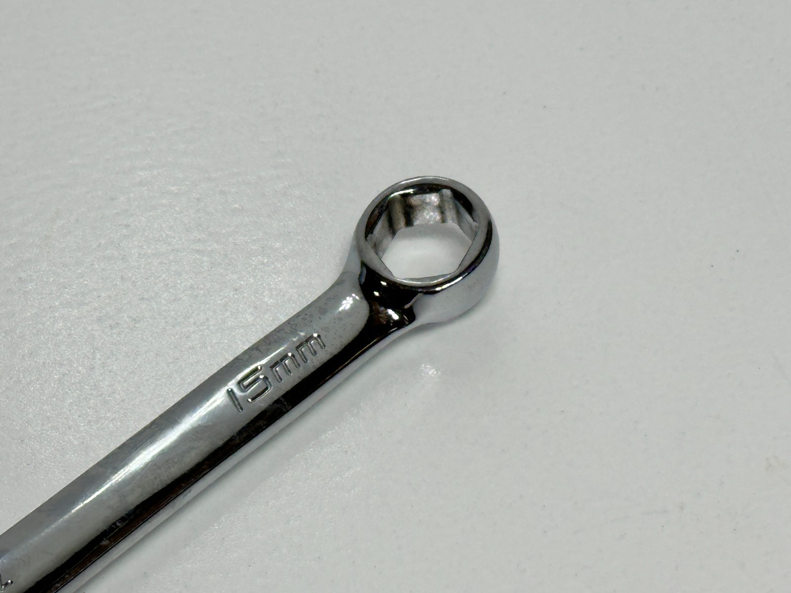 Snap On Tools USA OSHM150A 15mm Metric Chrome Combination Wrench, 6 Point