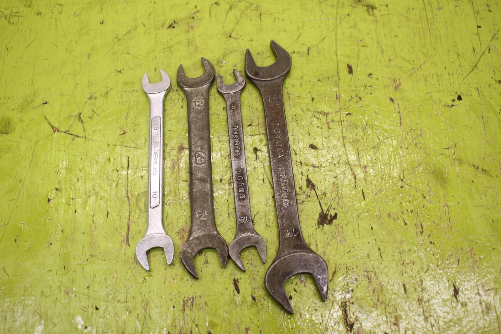 Toyota Lexus Wrenches Open End 8mm 10mm 14mm 17mm Original OEM Set of 4