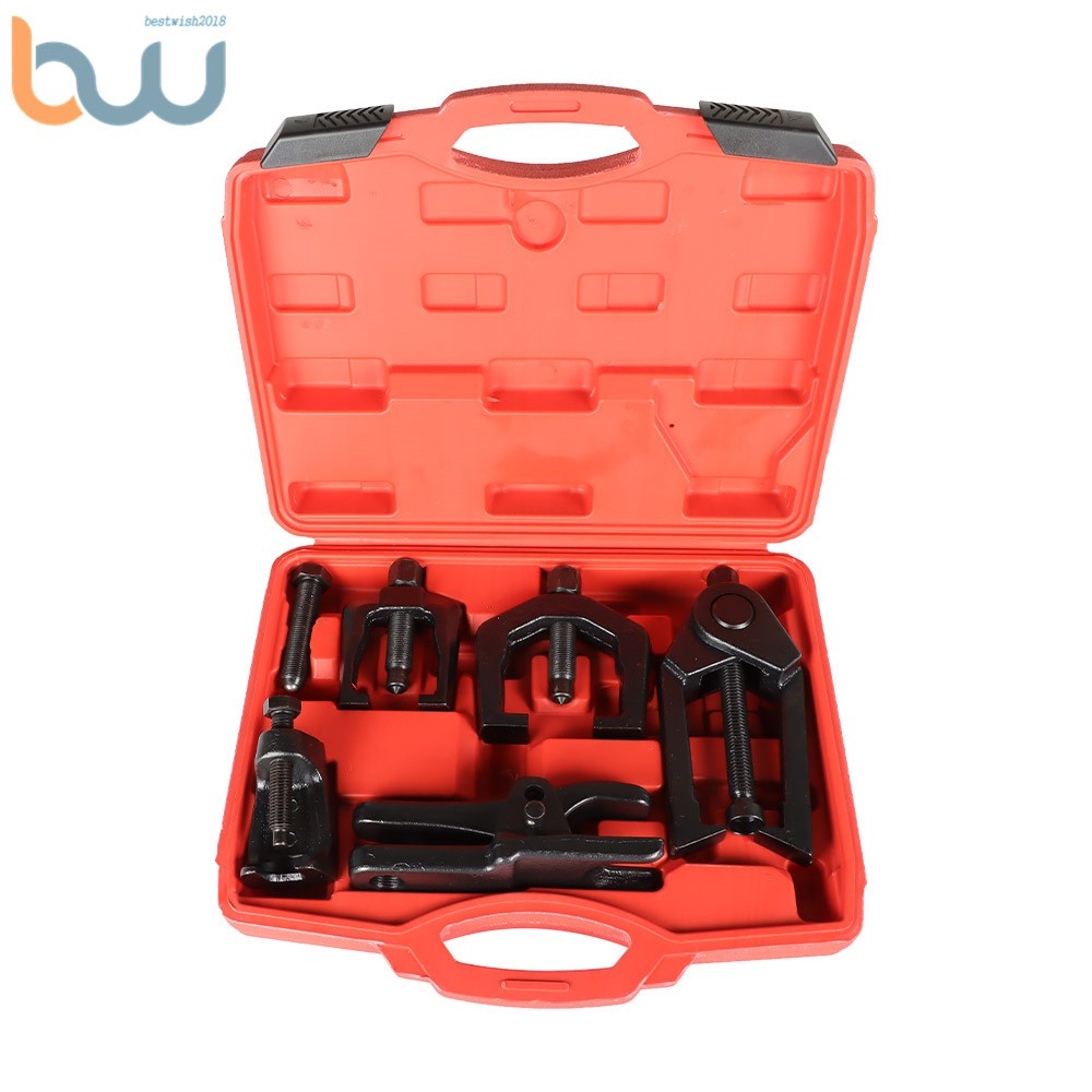 5-In-1 Ball Joint Separator Pitman Arm Puller Tie Rod End Tool Kit Front End Kit