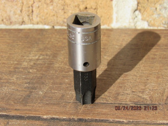 SNAP ON 3/8″ DRIVE FTX55 T55 T-55 TORX BIT DRIVER REMOVER SOCKET UNDERLINE T 55