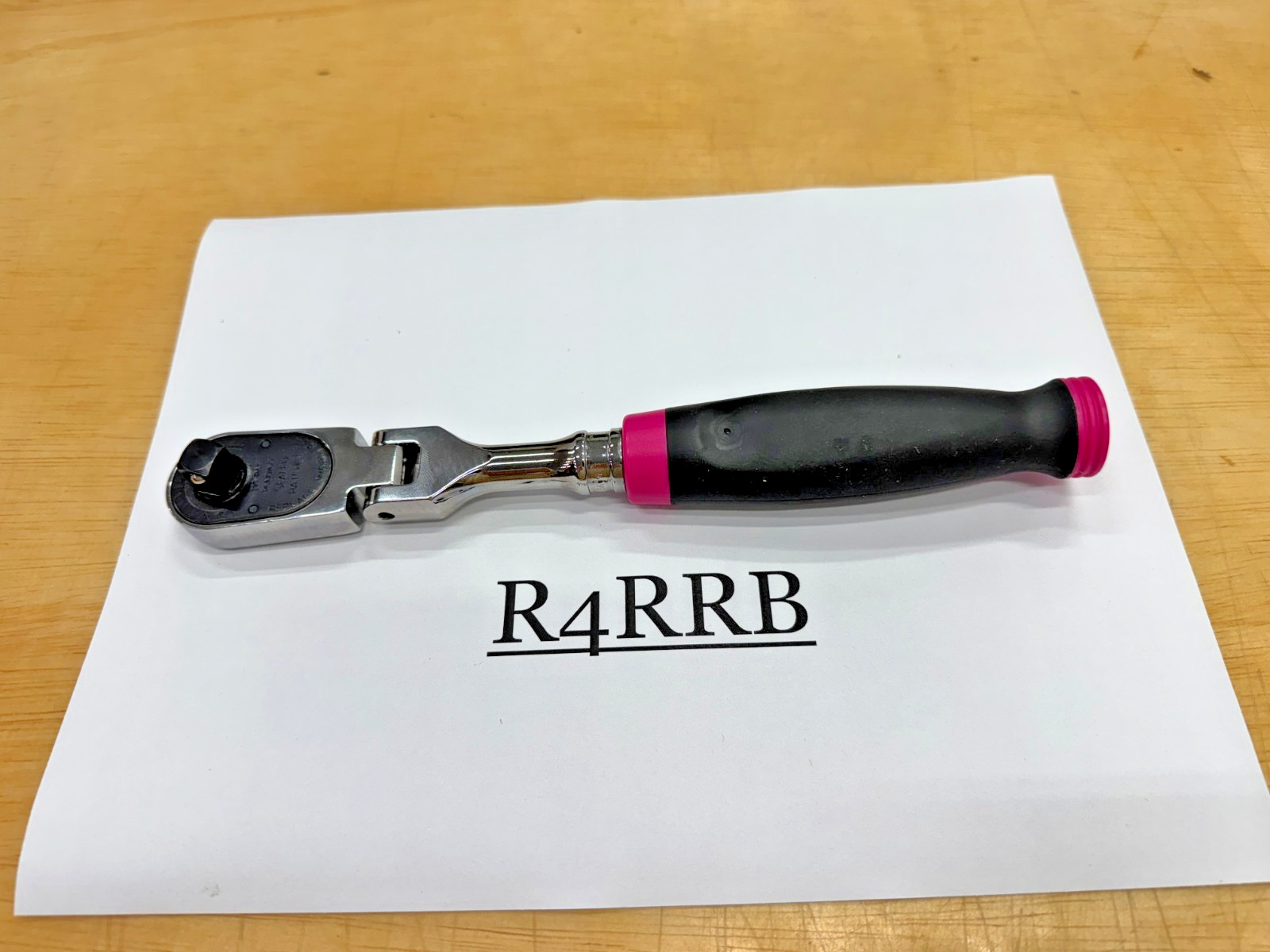 Snap-on Tools USA NEWEST 3/8″ Drv 100 Tooth PINK Soft Grip Flex Ratchet FHF100P