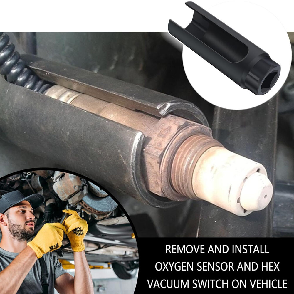 Oxygen Sensor Socket 7/8» (22mm) 6-Point O2 Sensor Socket Wrench Removal Instal