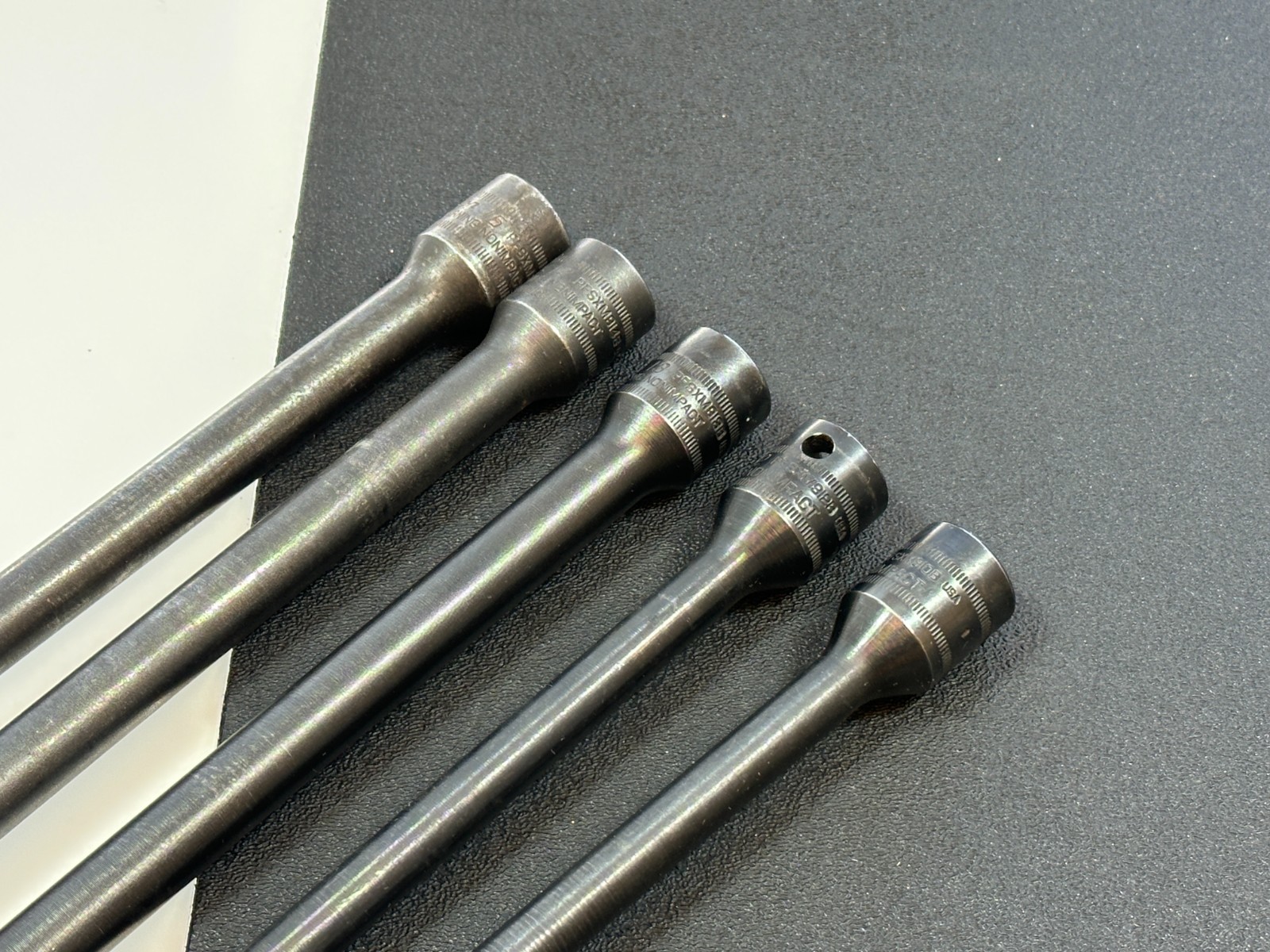 Snap On Tools USA 5pc 3/8″ Drive Metric Swivel Ball Extension Socket Set