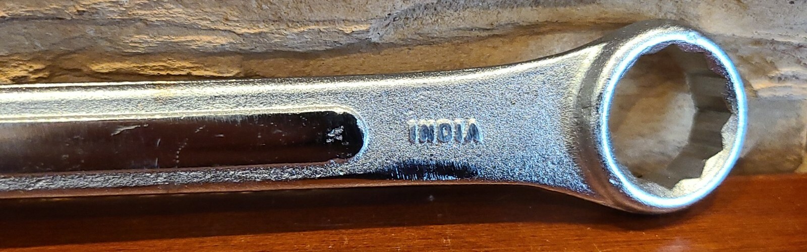 Forged Chrome Vanadium ¹¹/¹⁶» Open End Combination Wrench Made in India 8″