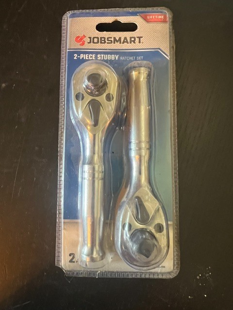 Jobsmart 2pc. Stubby Ratchet Set Brand New