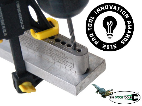 17 hole drill guide – comparable to a portable drill press -no bushings required