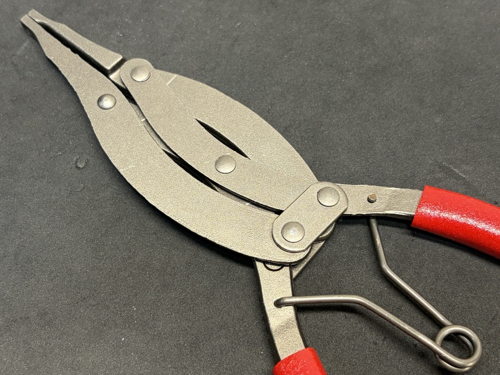 Snap-on High-Leverage RED Soft Grip Transmission Snap Ring Pliers SRP5C