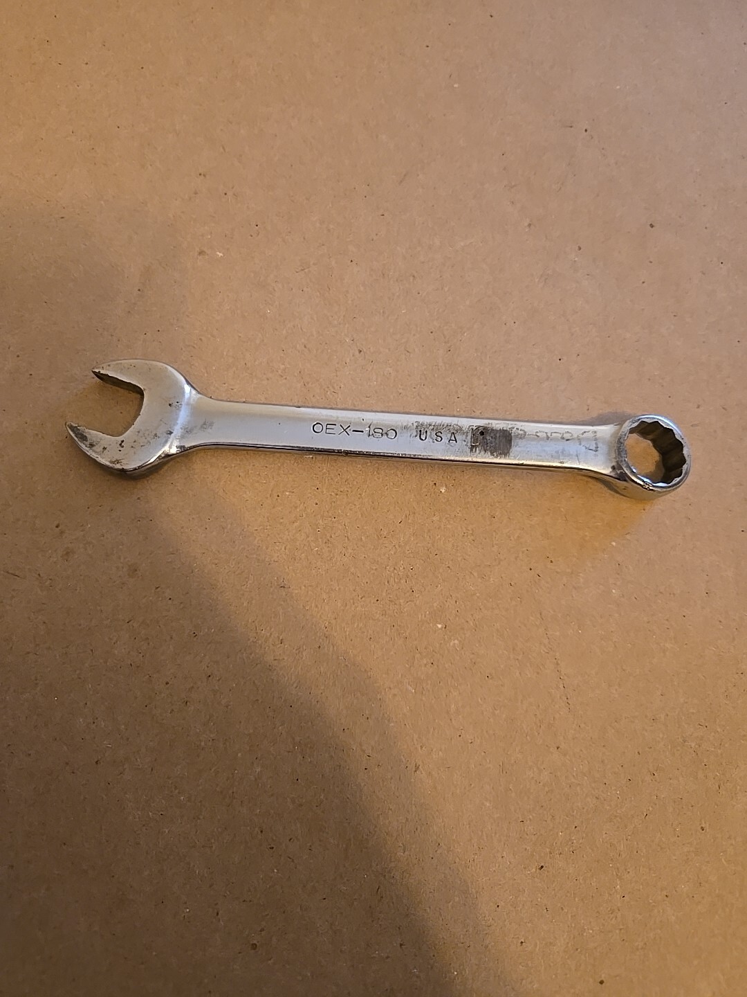 Snap On 9/16″ 12PT Short Chrome Combination Wrench Ugly OEX-180