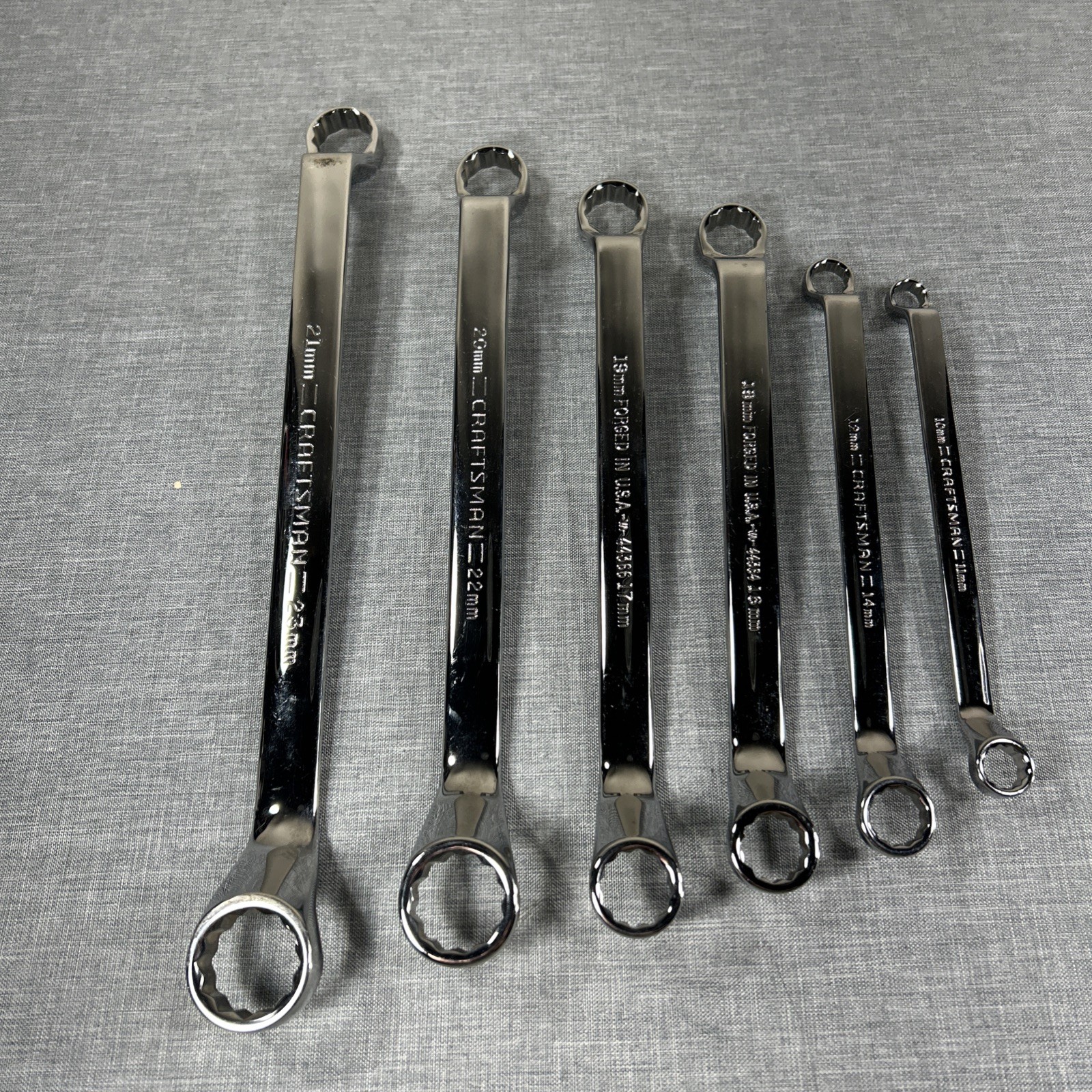 Craftsman Professional Deep Offset Full Polish Metric 6-piece Set VA 10-23mm