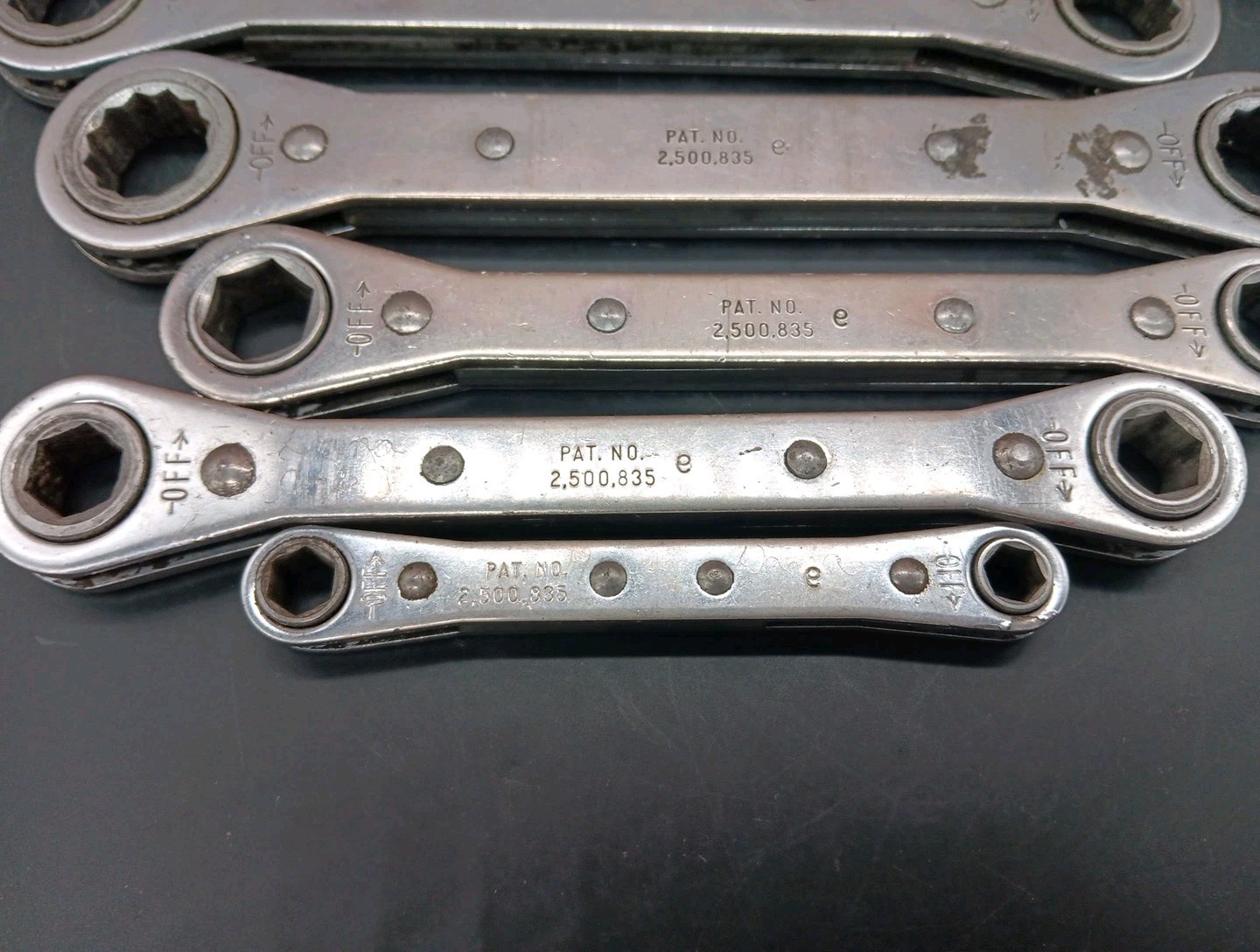 MATCO 6 PIECE Metric Ratcheting Box End Wrenches 7-8mm & 11-21mm *No 9-10mm