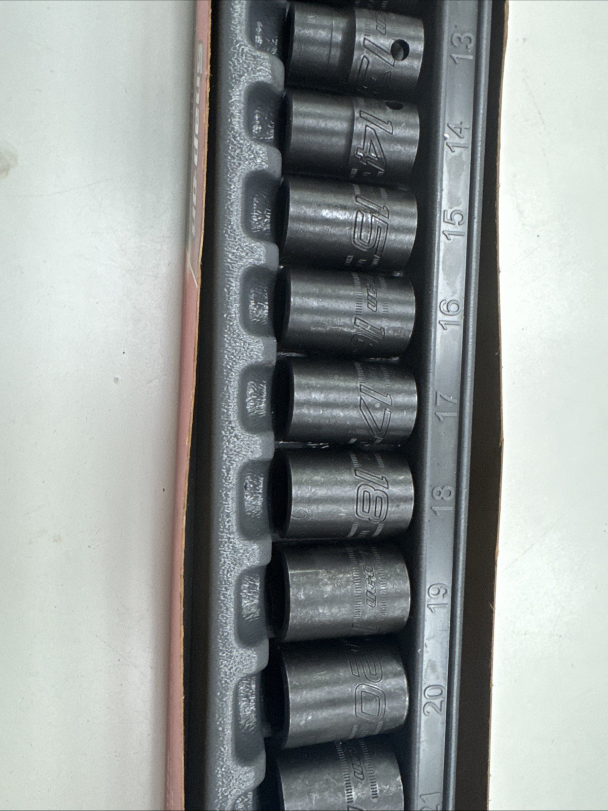 Snap-on 315IMMYA 1/2” Drive 15pc Metric Shallow Impact Socket Set 10-24mm Sealed