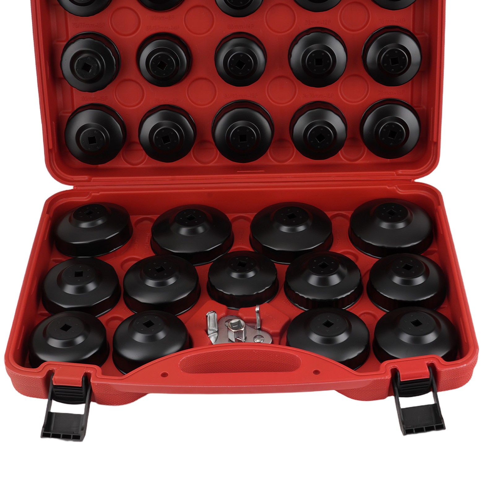 30pc Oil Filter Socket Kit for Auto Service Tool Set 65-120mm with Case