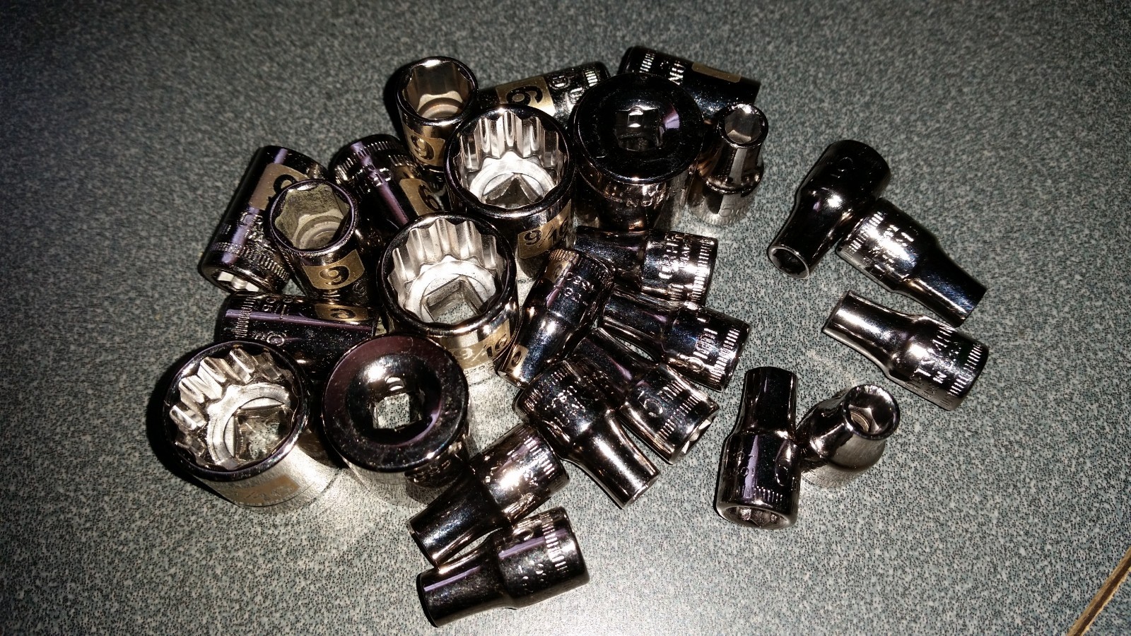 NOS Craftsman Made in USA! 1/4″ drive sockets,Short, 6 or 12pt, G2D or G2 stamp
