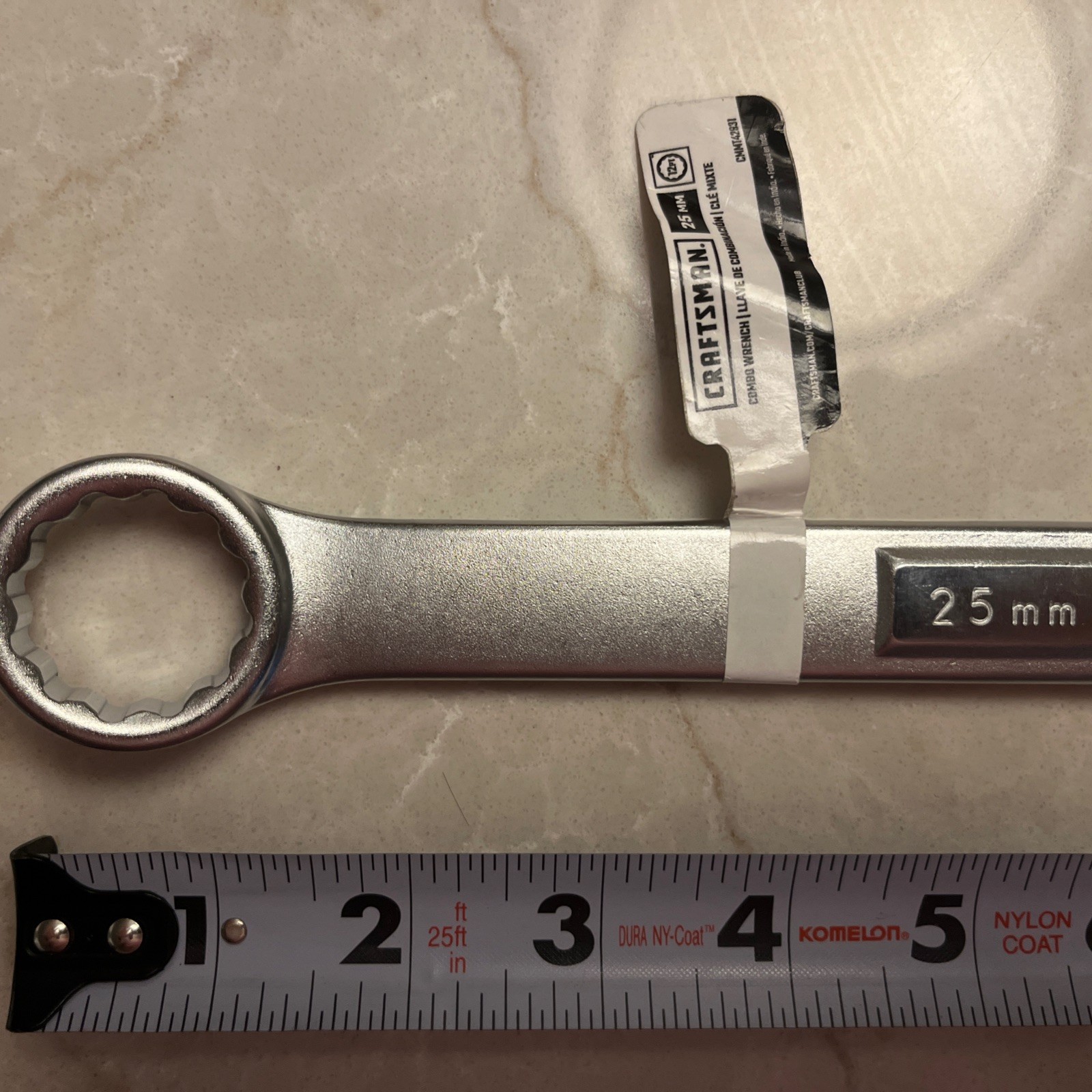 NEW-CRAFTSMAN Combination Wrench, Metric, 25mm (CMMT42931) – Brand new w/ label!