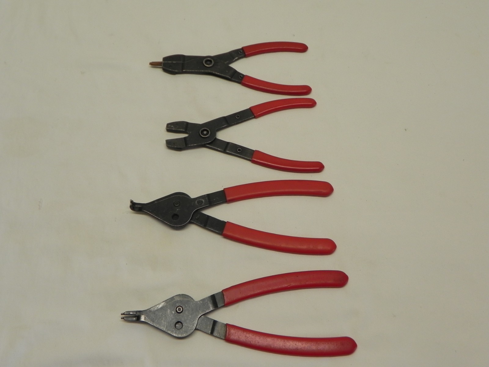 Mac 4 Piece Snap Ring Pliers Set Red