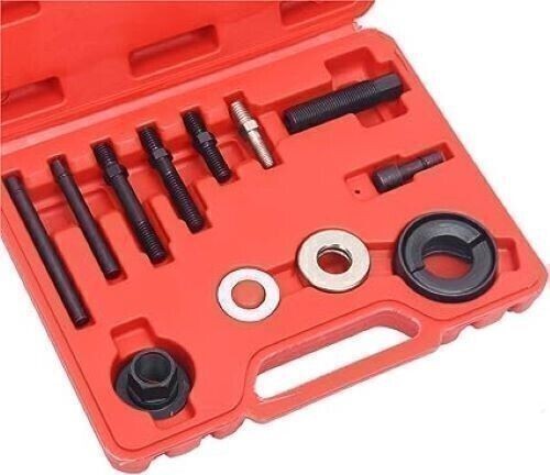 Pulley Puller and Installer Power Steering Pump Remover Alternator – 13 PCS Kit