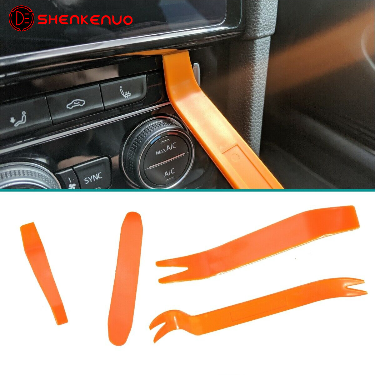 4PCS Auto Car Door Trim Removal Tool Kit For GMC HONDA JEEP RAM TOYOTA US Stock
