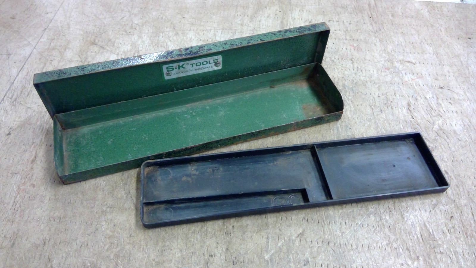 Vintage SK TOOLS CASE ONLY Socket Set – USA 10 1/2″ x 2 1/2″ x 1″