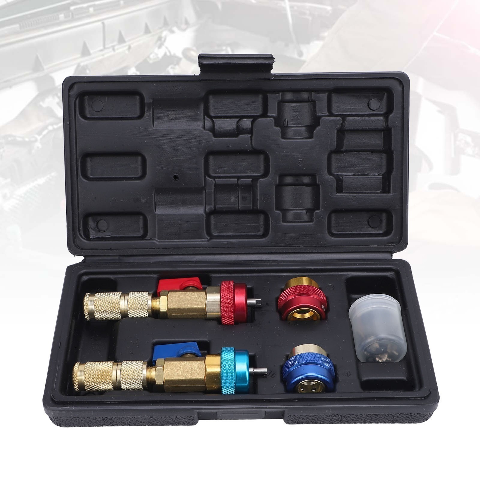 R134A Valve Core Quick Remover Installer Kit Stainless Steel Brass High Low