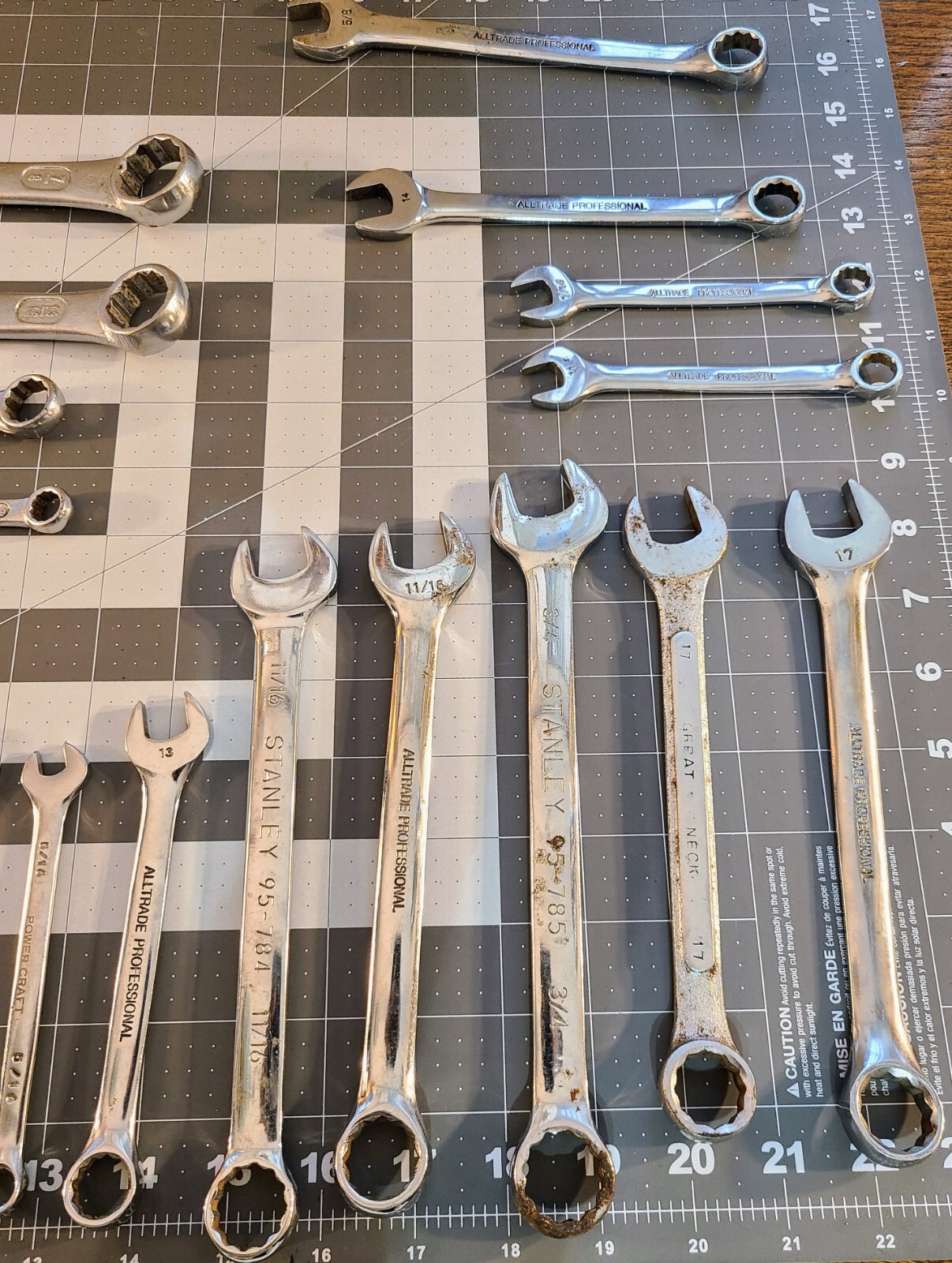 STANLEY, ALLTRADE, SAE/METRIC etc. Open-ended Combo Wrenches Lot, Pick any Size