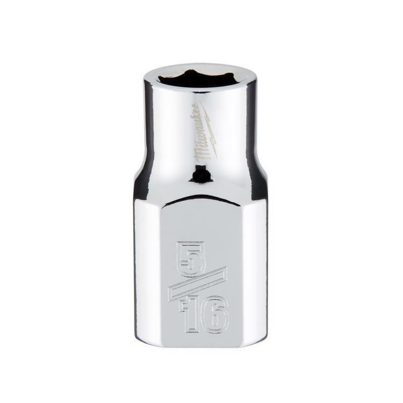 Milwaukee 5/16 in. X 3/8 in. drive SAE 6 Point Standard Socket
