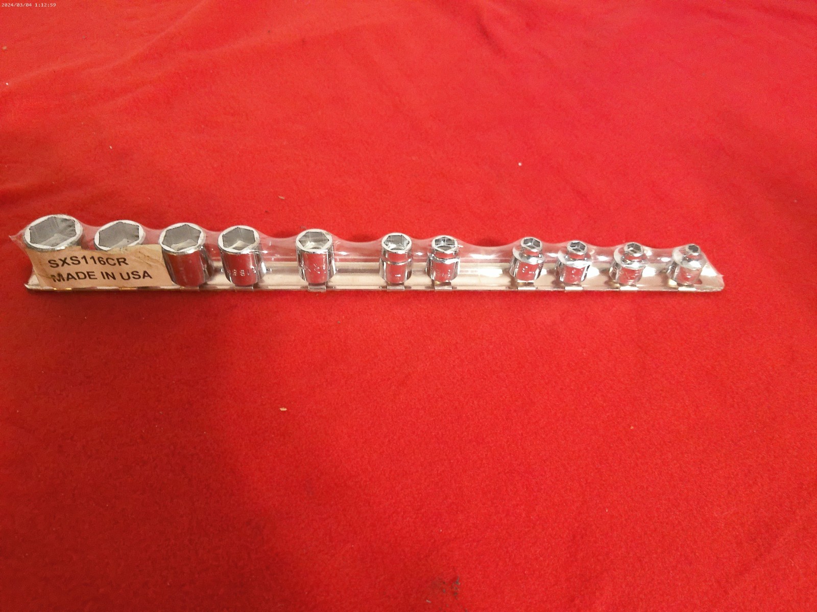 Mac Tools 3/8 Drive 11 Pc Short Socket Set sxs116cr sae 3/4-3/16 USA New sealed