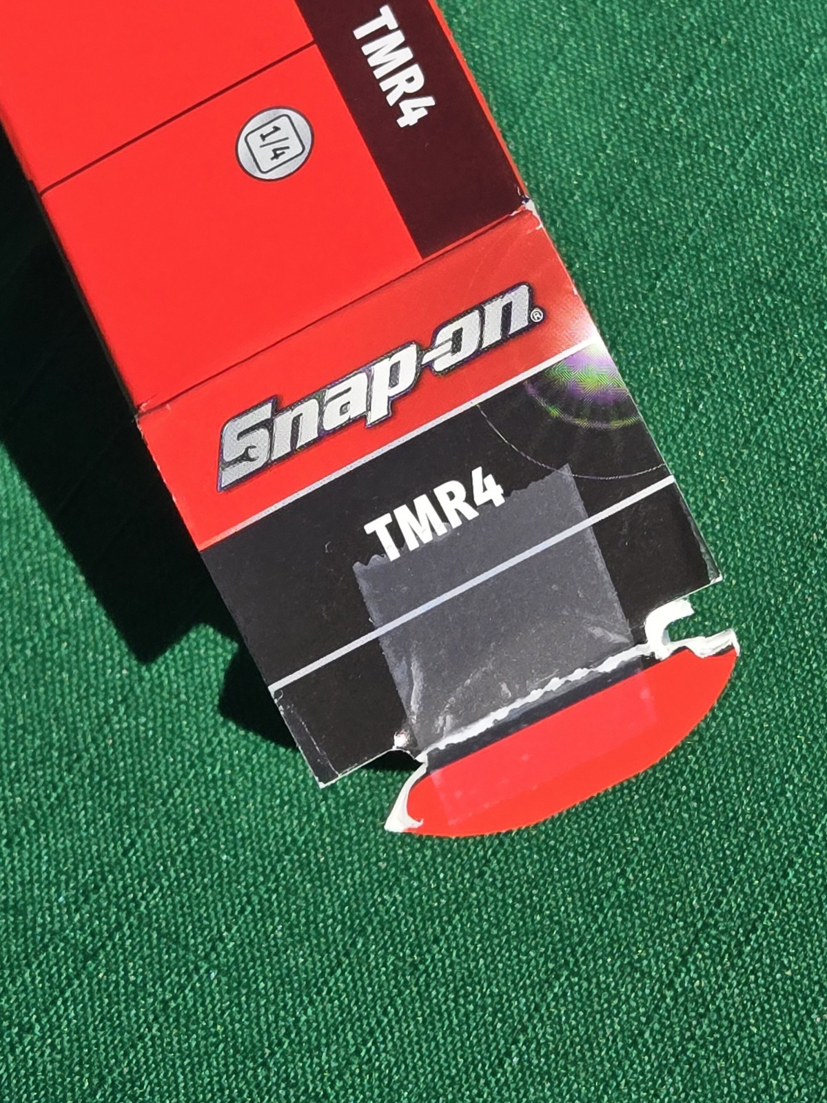 NIB Snap-on Tools USA TMR4 1/4″ Drive Ratcheting Spinner Black Hard Handle 9”