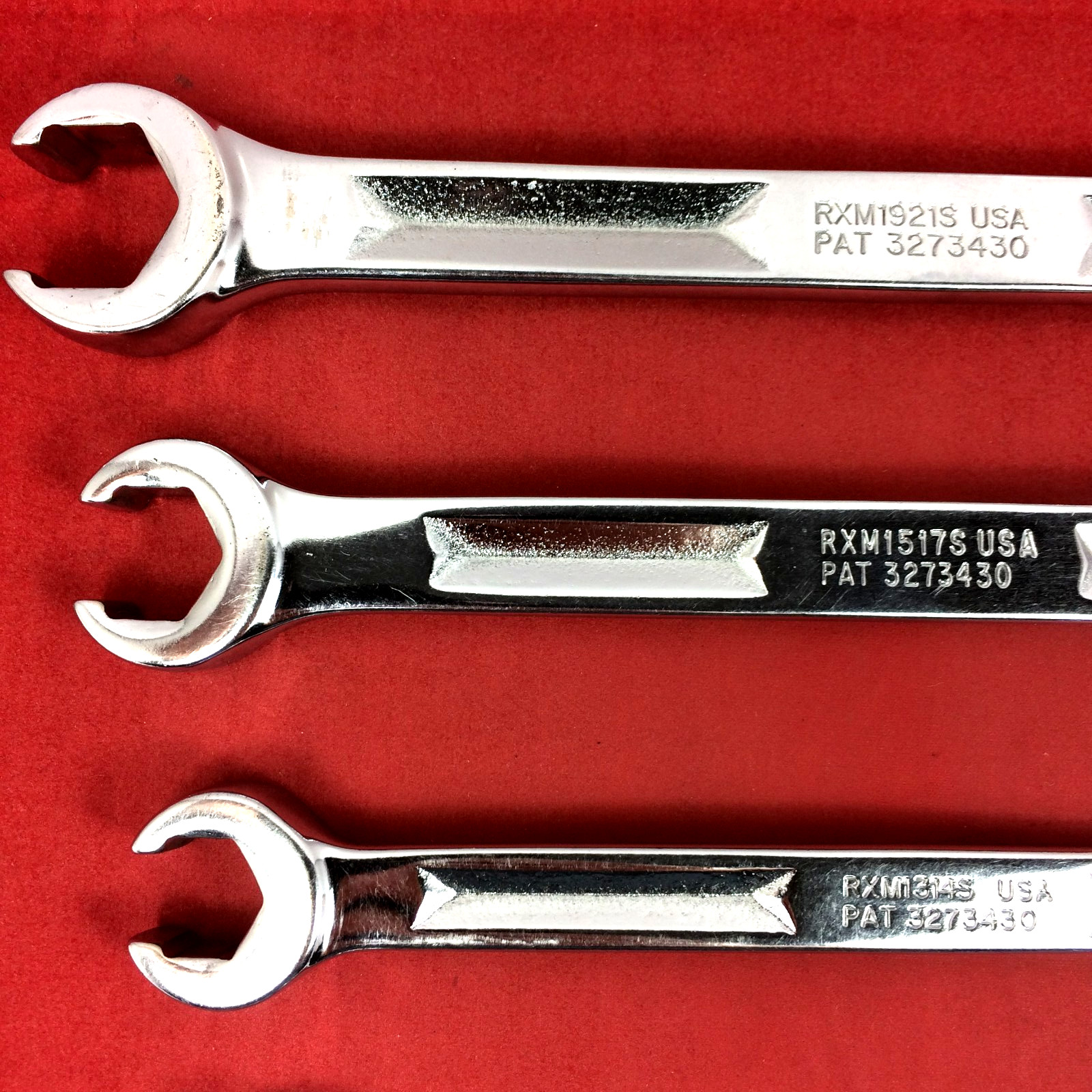 Snap-on 9mm-21mm RXM605 Metric Double End Flare Nut Line Wrench Set