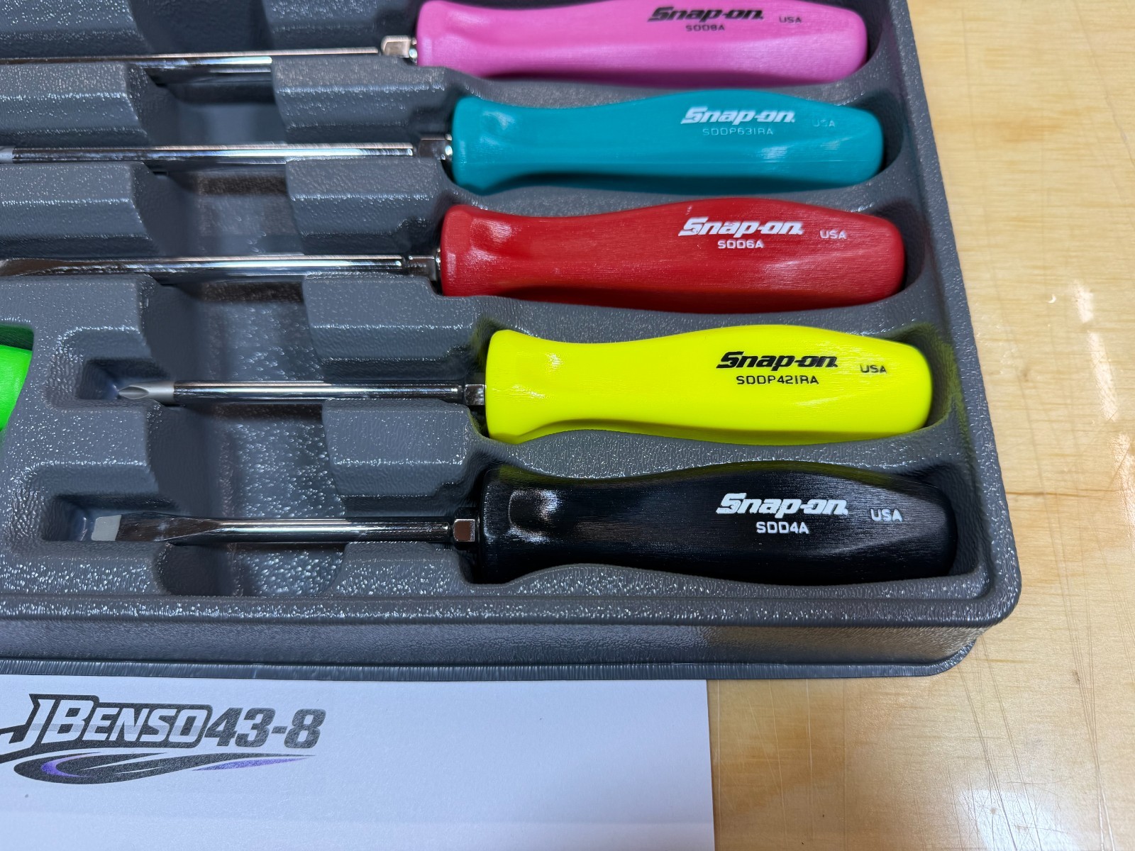 Snap-on Tools MULTI-COLOR 7pc Hard Grip Combination Screwdriver Set SDDX70AMC