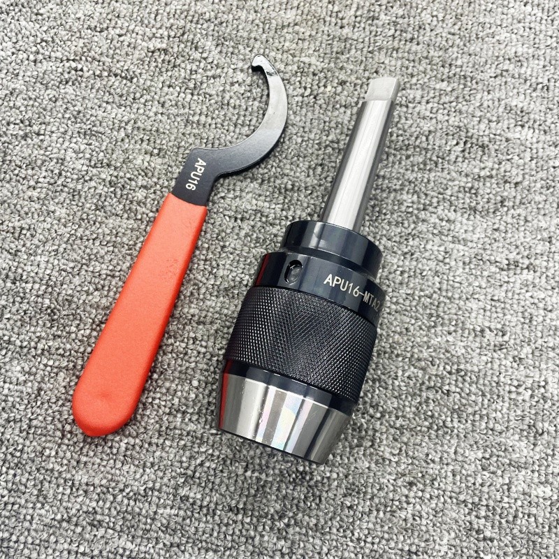 Steel Integral Shank MT2 Morse Taper 2 APU16-MTA2 Keyless Drill Chuck&Spanner