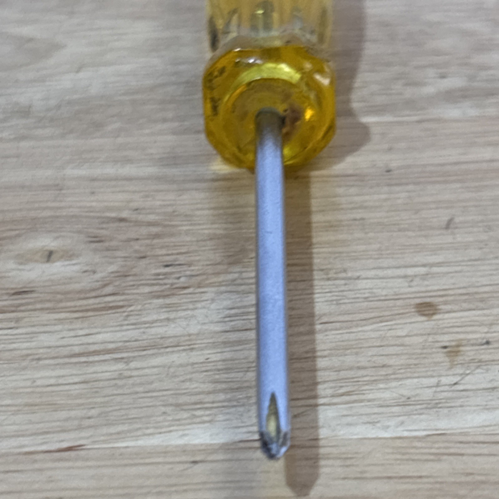 Proto Phillips Screwdriver Clear Yellow Hard Handle 5.25″ Long 9680 USA