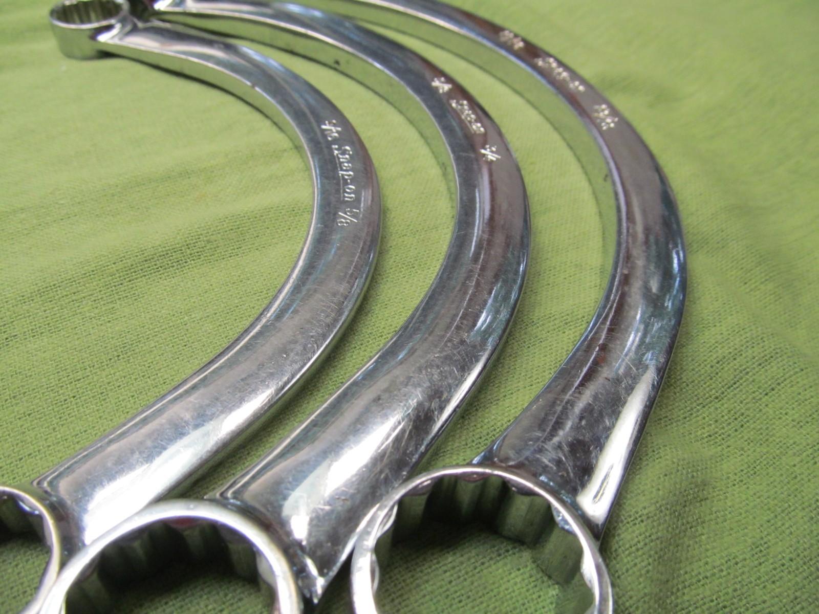 3pc Snap-on Half Moon Obstruction Wrench Set – 12pt. Box Ends – 9/16″ to 13/16″