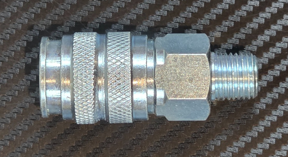 Interstate Pneumatics CG441 1/4 Inch Universal Steel Coupler x 1/4 Inch Male NPT