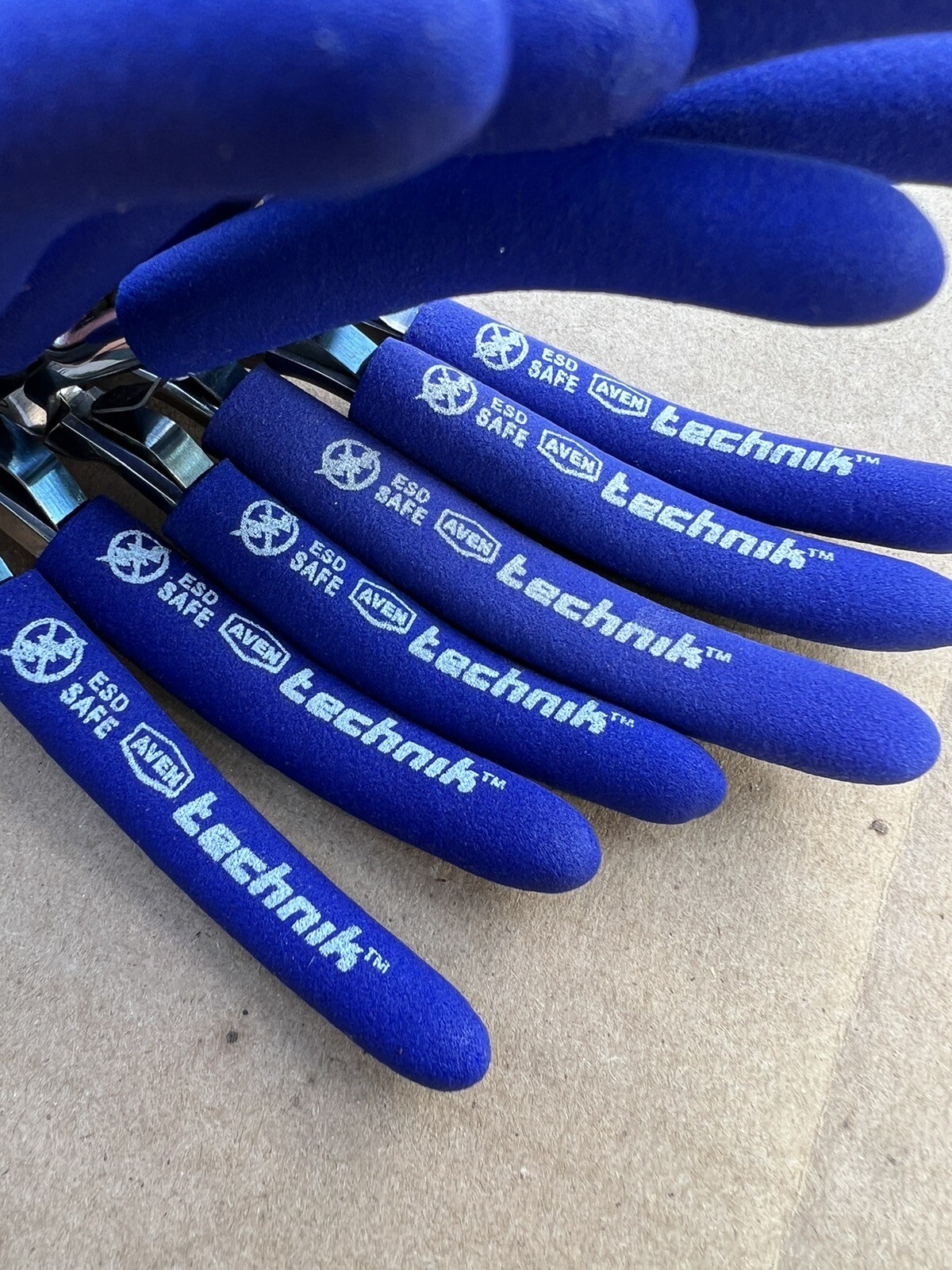 🇺🇸 Set Of 6 Aven Technik Pliers Wire Needle Nose Joint Cutters W/Case🇺🇸