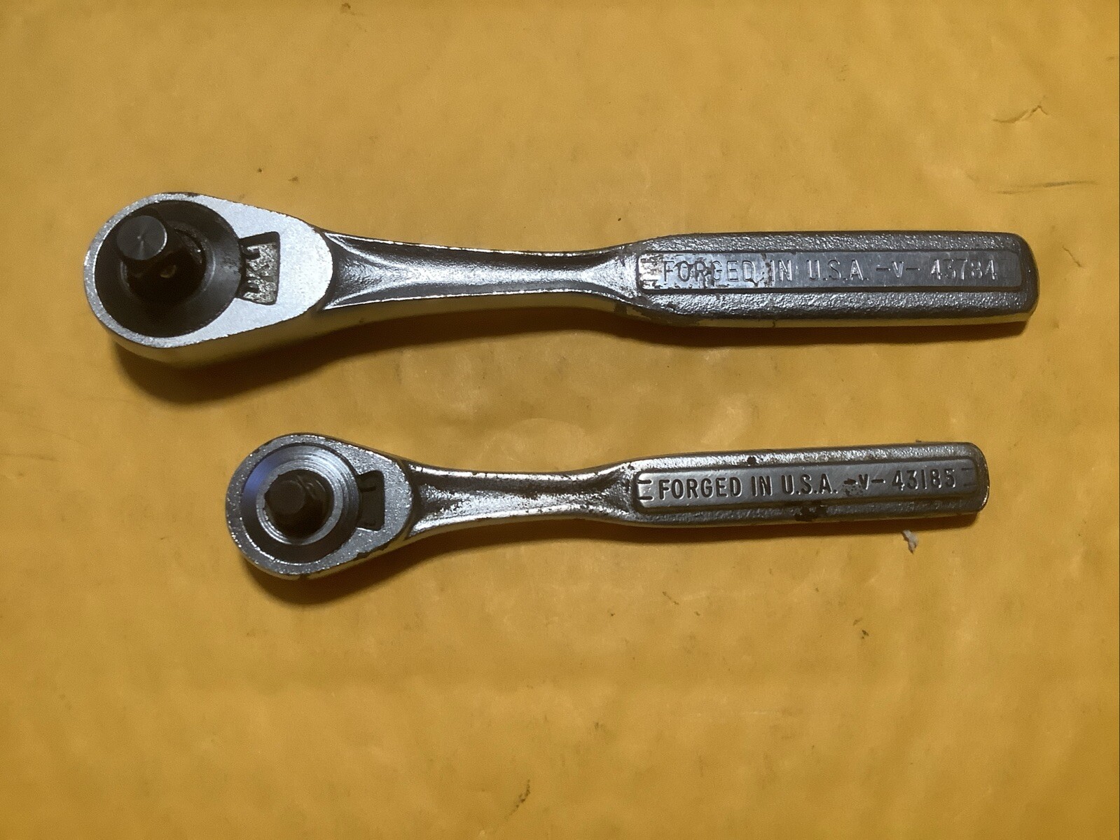 Vintage Craftsman 1/4″ & 3/8” Drive Teardrop Quick Release Ratchets –V– ✭USA✭
