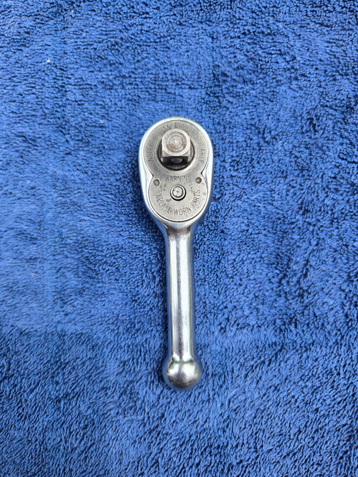 Snap-On FK720, 3/8″ Drive Stubby Handle Ratchet 4″ long USA vintage