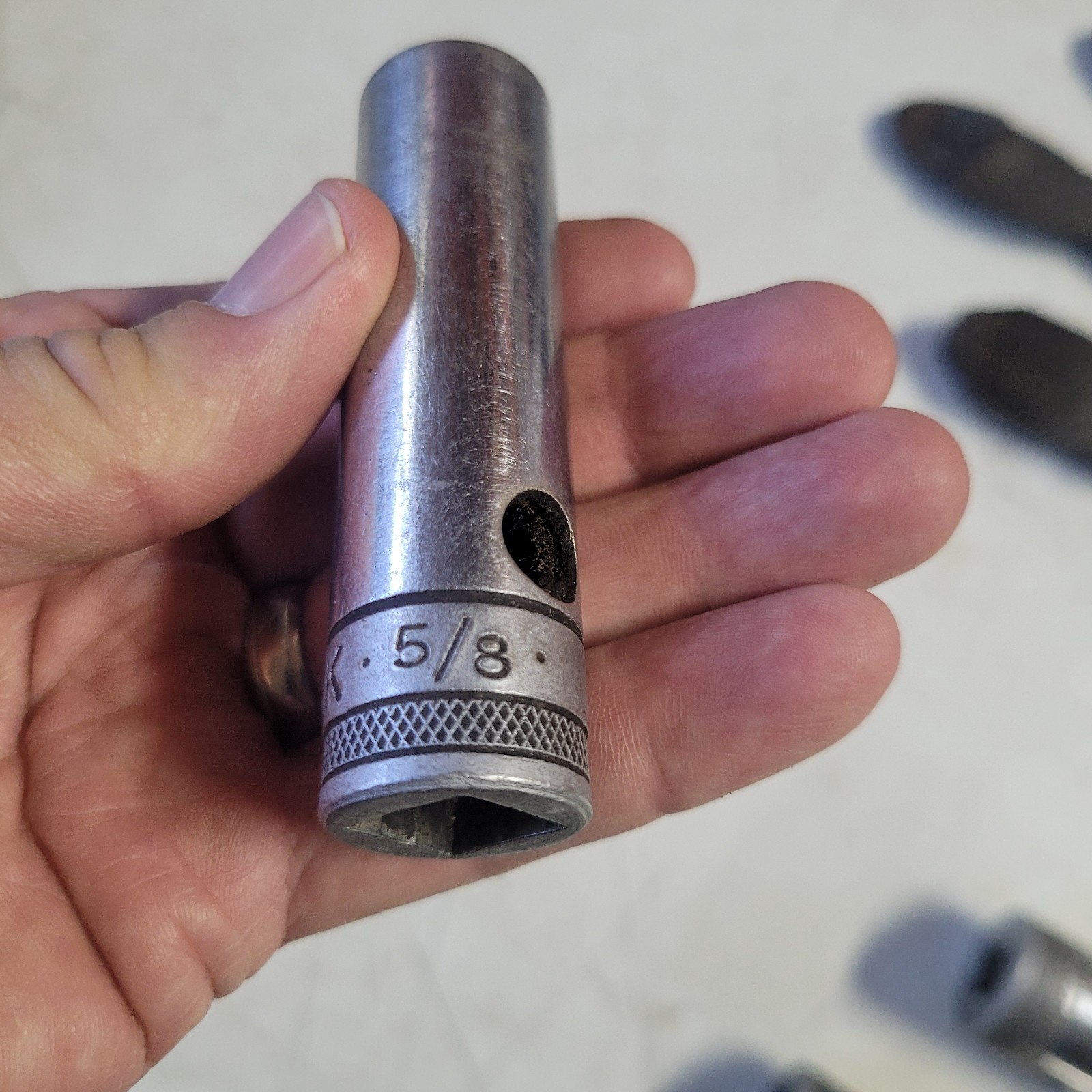 Vintage S-K Tools 1/2″ Drive Deep Sockets 12 pt 40820 5/8″ 40828 7/8″ 40832 1″