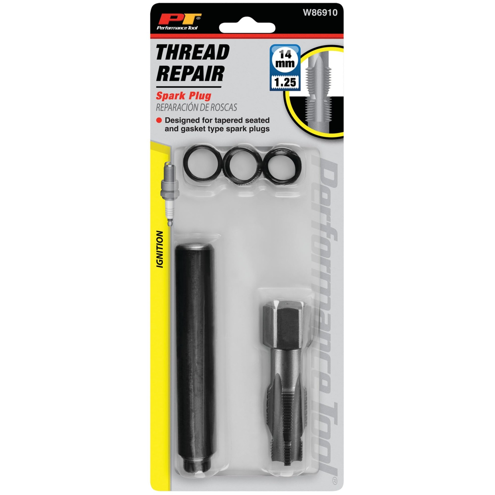 Spark Plug Repair Kit M14-1.25 Thread Size Reamer Tap Thread Inserts Tool