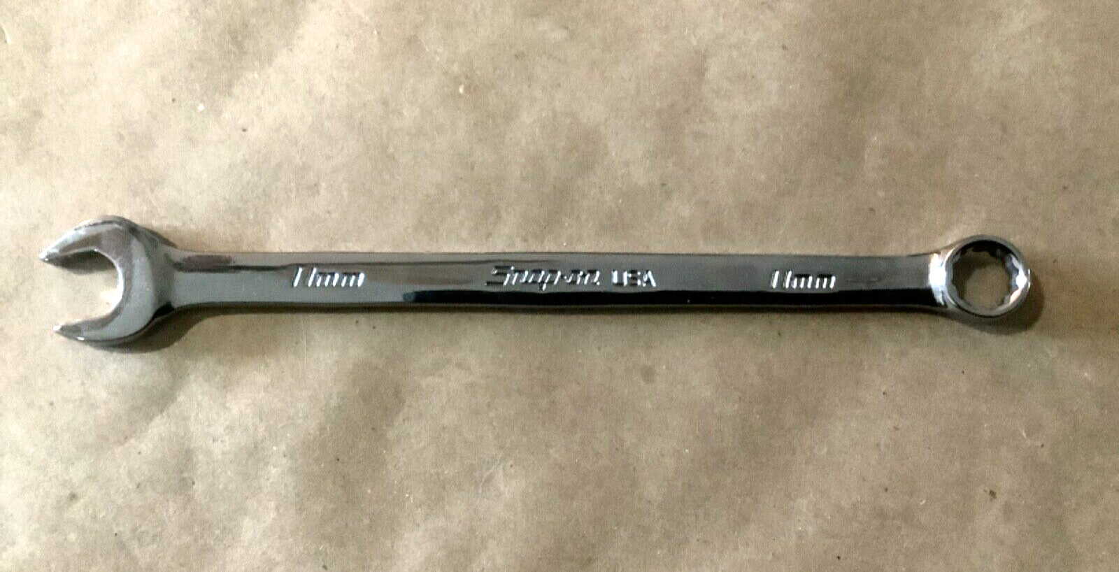 New Snap-on SOEXM11 11mm 12-Point Metric Standard Combination Wrench