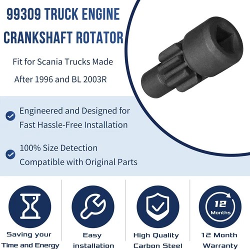 99442 & 99414 Injector Setting Tool + 99309 Crankshaft Rotator for Scania Truck