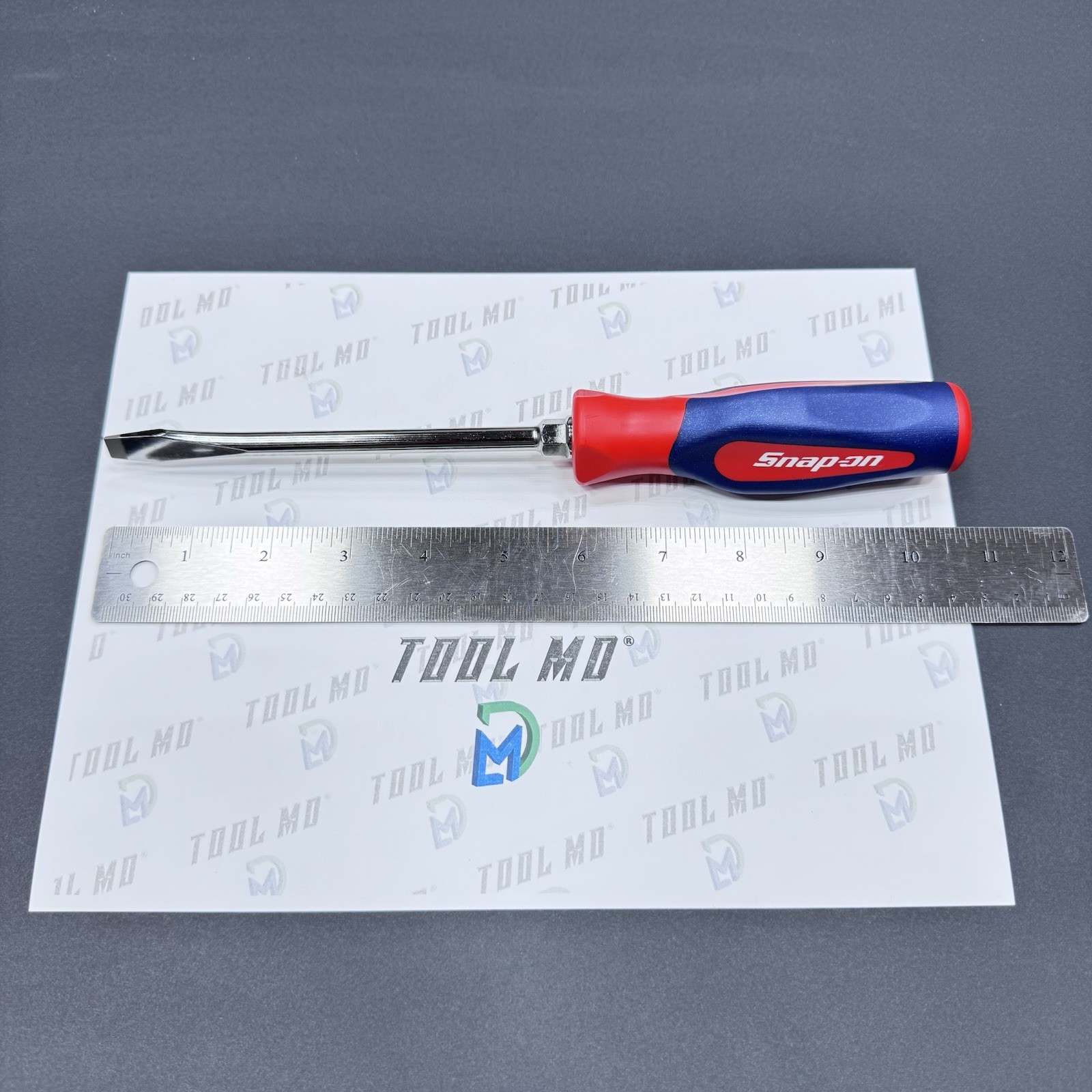Snap-on Tools NEW RED WHITE BLUE 5/16″ Tip Flat Head Hard GripScrewdriver SHD6