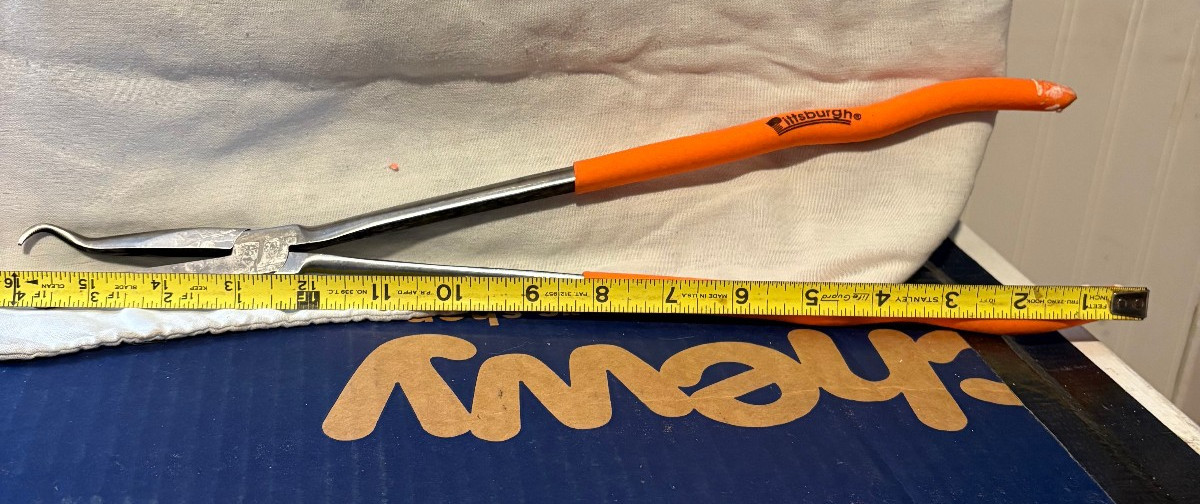 Pitsburgh Tools 915CP 15″ LONG REACH NEEDLE NOSE PLIERS – Excellent –