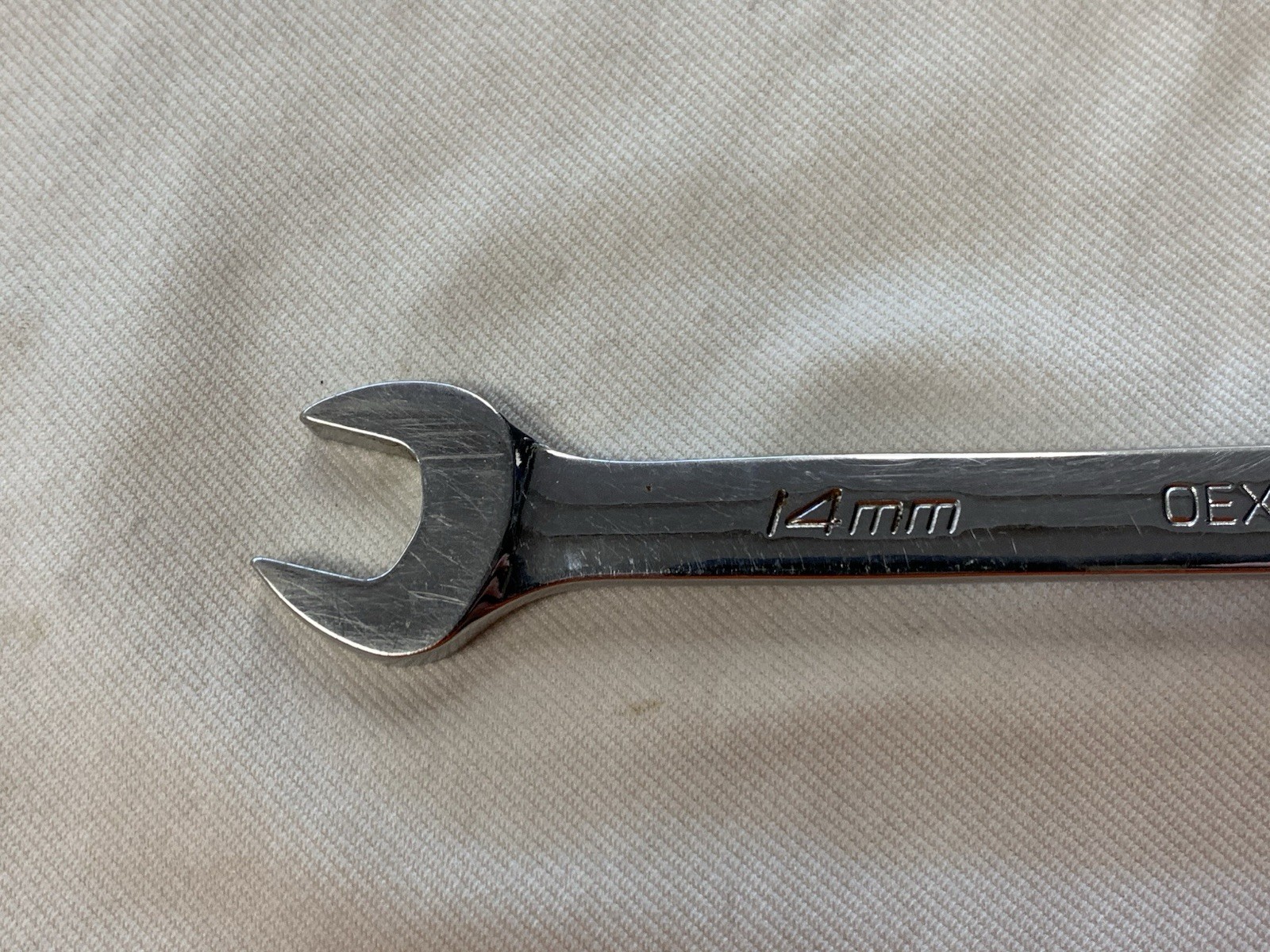 Snap-On 14MM 12PT Metric Chrome Combination Wrench USA OEXM140B