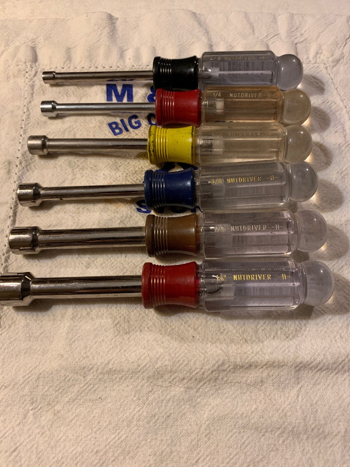 Craftsman USA 6pc 6 Point Nut Drivers 3/16″, 1/4″, 5/16″, 3/8″, 7/16″, 1/2″