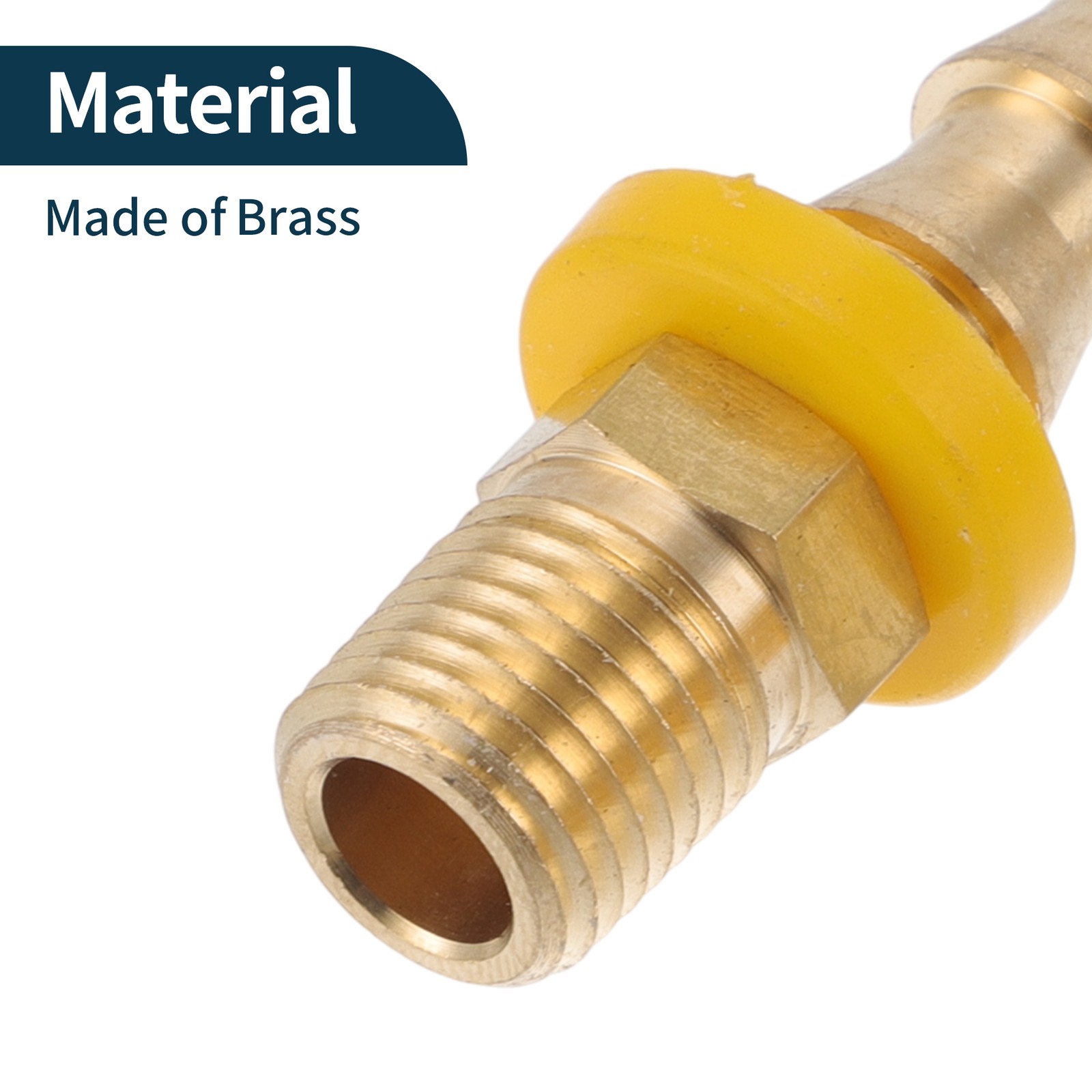 Brass Beard Fittings 15/32″ 1/4″NPT Male 2pcs Gold