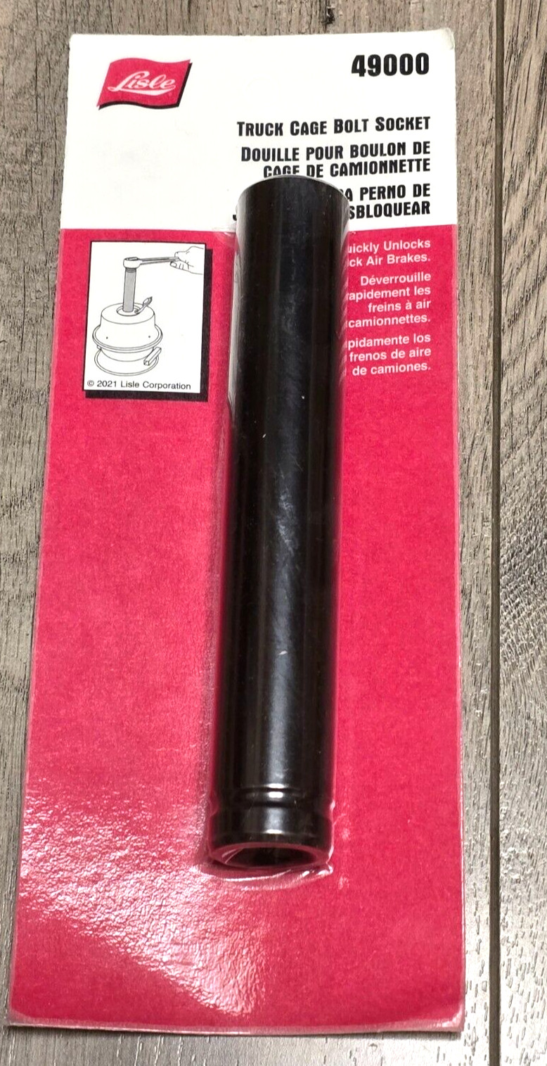 Lisle 3/4″ 6pt Extra Deep 6″ Long Truck Air Brake Cage Bolt Socket 1/2 dr #49000