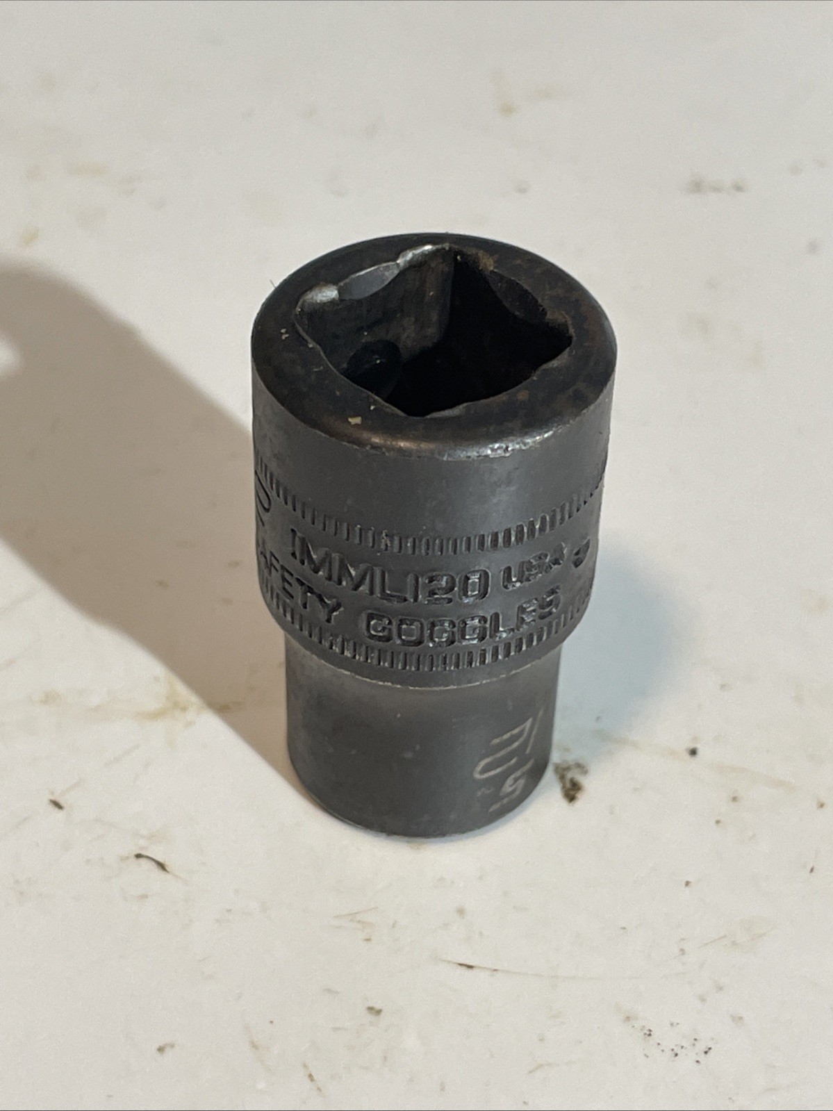 SNAP-ON IMML120 USA 1/2 Inch Drive 6 Point 12mm Shallow Impact Socket