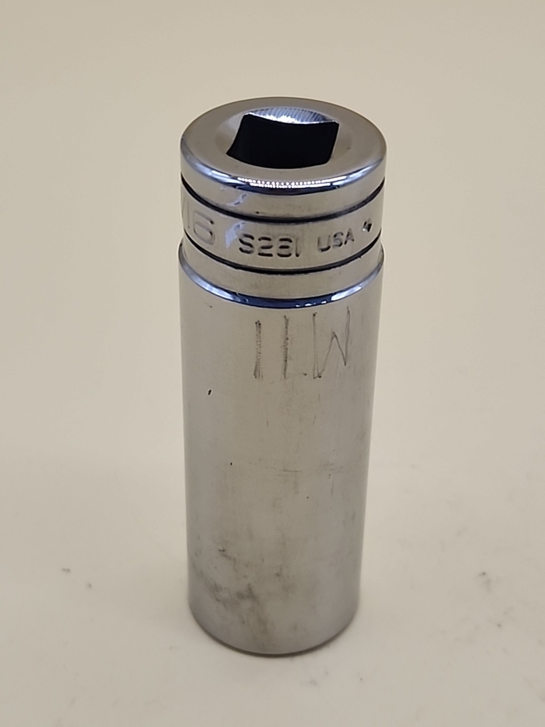 Snap-on Tools S261 – 1/2″ Drive, 13/16″ Deep 12pt SAE Chrome Socket USA