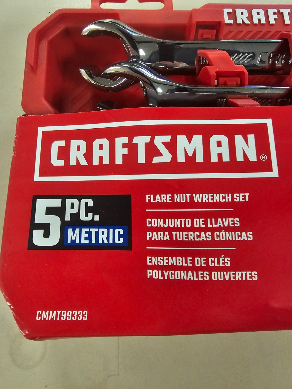 Craftsman CMMT99333 5PC Metric Flare Nut Wrench Set 9mm-18mm NEw