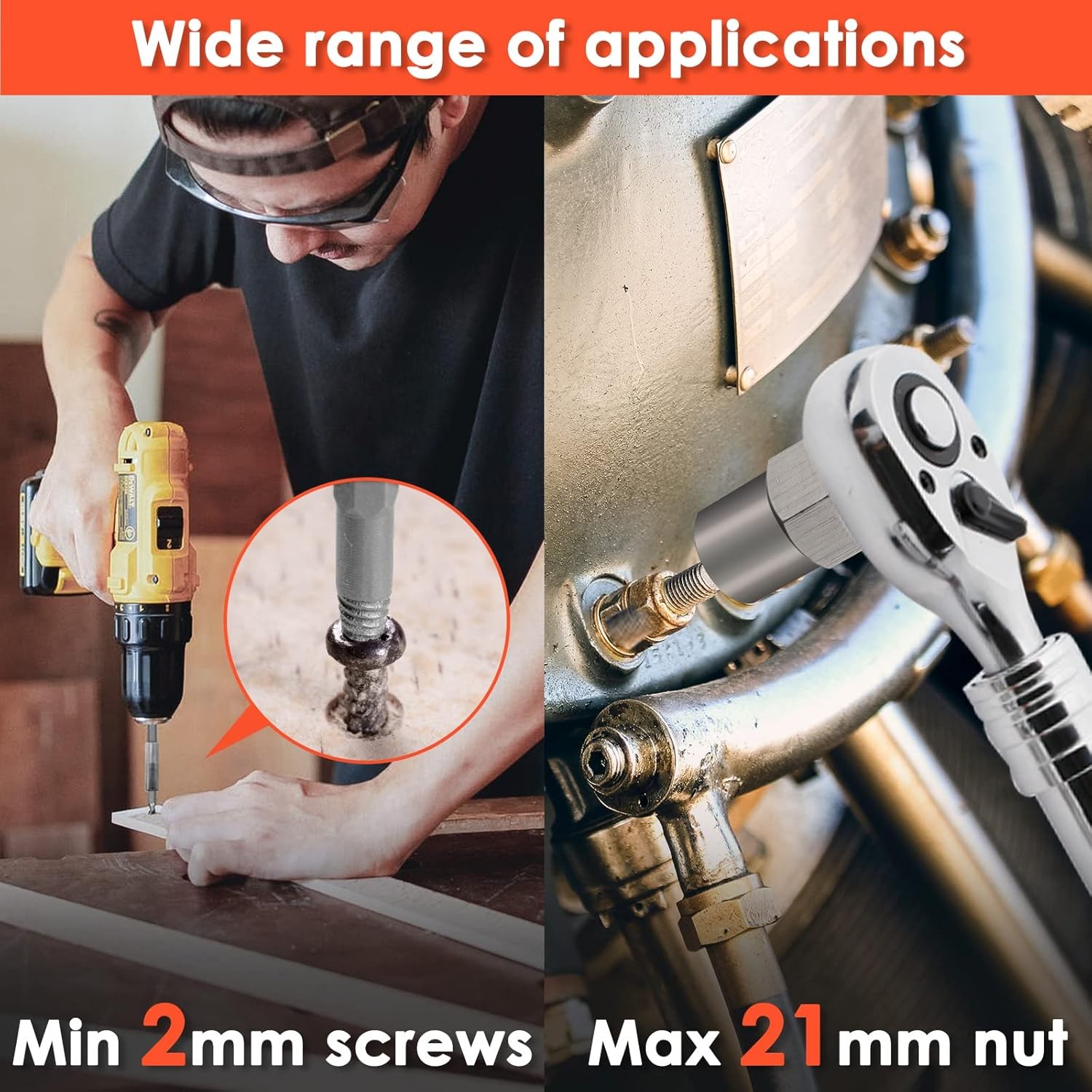 THINKWORK Damaged Screw Extractor Set, 2-21mm, 39-Piece Broken Bolt One Size